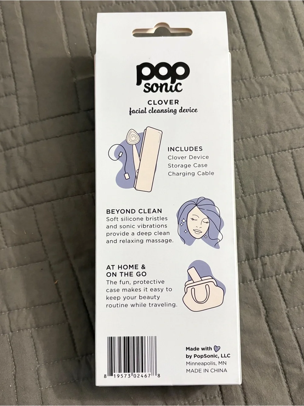 Clover Light Blue Facial Cleansing Device